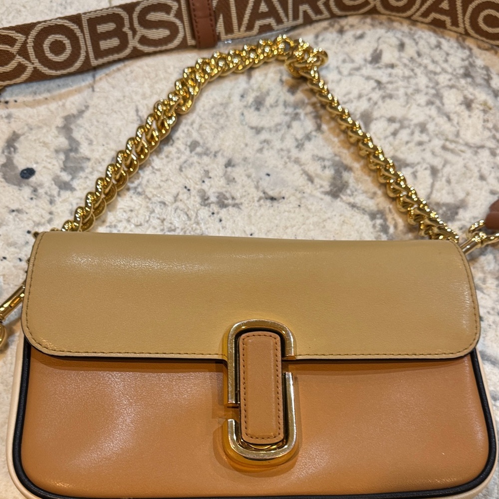 NWOT Marc Jacobs Two-Tone Brown Crossbody Bag - Picture 3 of 4